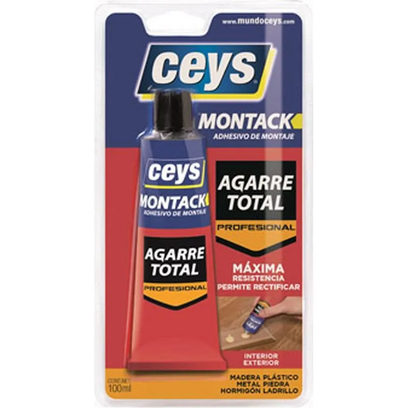 Compra ADHESIVO MONTAJE MONTACK PROFESIONAL 100 GR CEYS 507300 al mejor precio