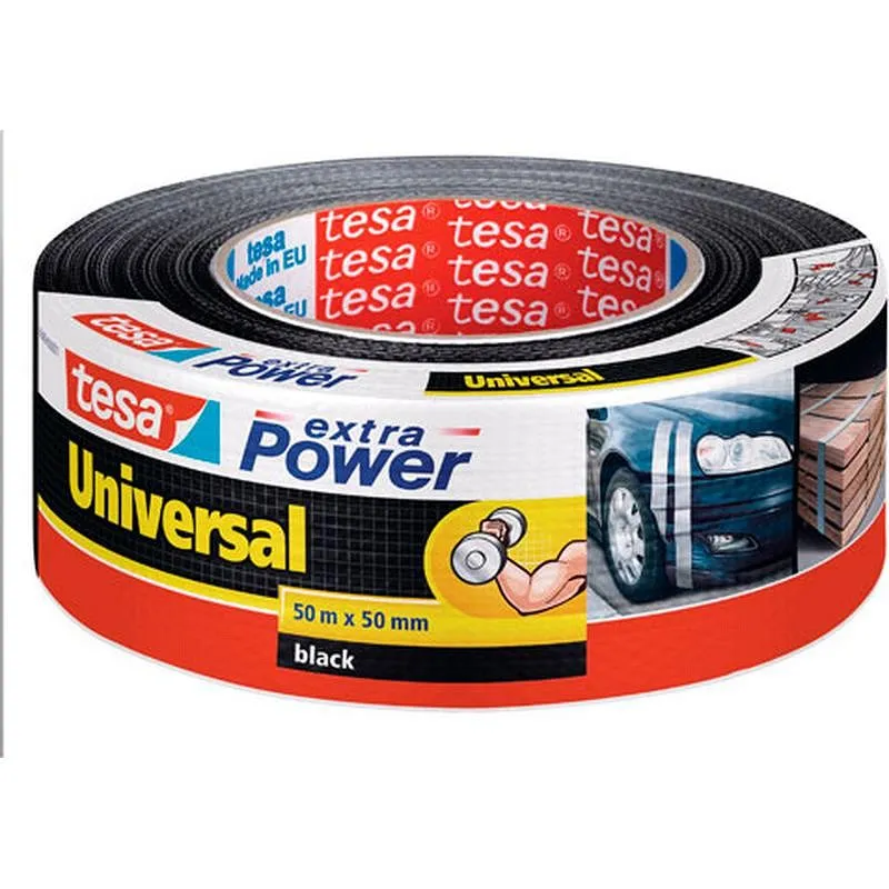 Compra CINTA AMERICANA UNIVERSAL EXTRA POWER 50 M X 50 MM NEGRO TESA TAPE 56389-00001-05 al mejor precio