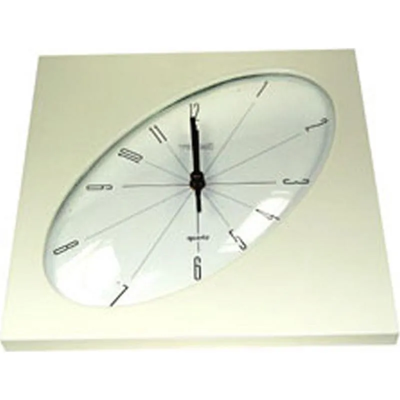 Compra RELOJ COCINA CUADRADO ESFERA OVAL BEIG-27 X 27 R782 al mejor precio