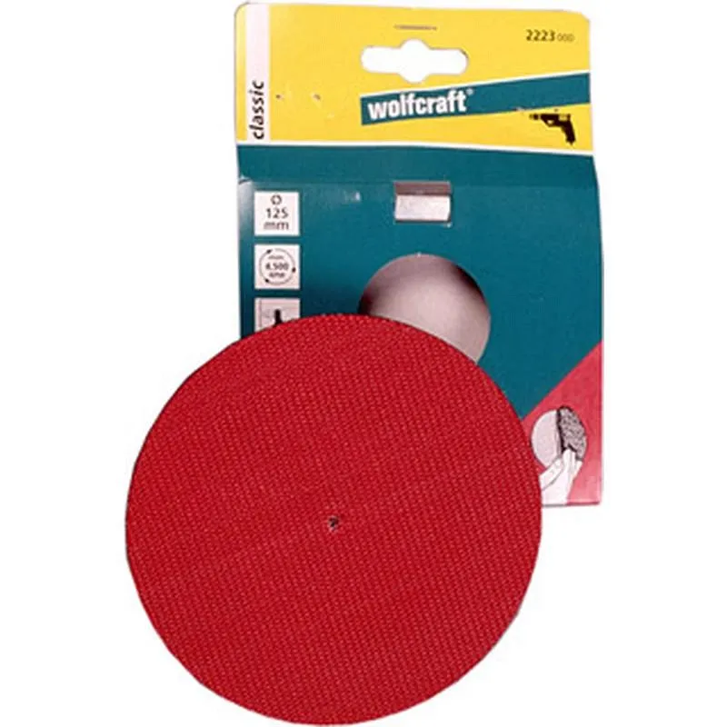Compra LIJA DISCO ADHERENTE PARA TALADRO diametro 125 MM WOLFCRAFT 2223000 al mejor precio