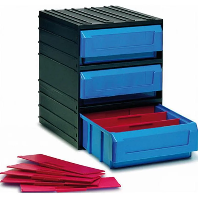 Compra CLASIFICADOR APILABLE PLASTICO NEGRO 3 GAVETAS 245 X 291 X 321 MM TAYG 351006 al mejor precio