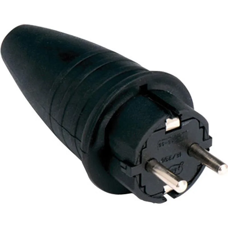 Compra CLAVIJA MACHO GOMA CAUCHO NEGRO 250V FAMATEL 1144 al mejor precio