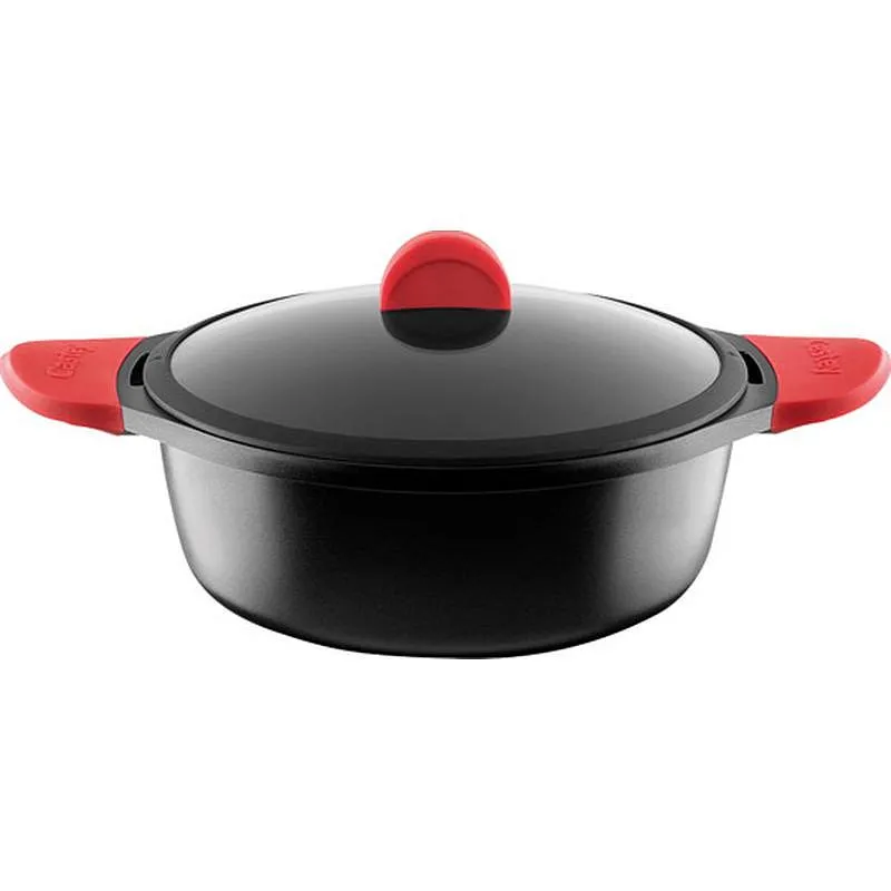 Compra CAZUELA ALTA INDUCTION ALUMINIO FUNDIDO 24 CM CON TAPADERA CASTEY IO24 al mejor precio