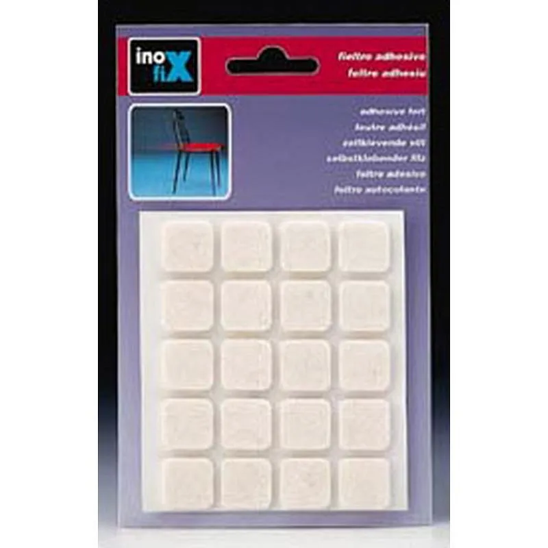Compra FIELTRO ADHESIVO PATA MUEBLE MARRON diametro 17 X 17 MM INOFIX 4004-4- 000 al mejor precio