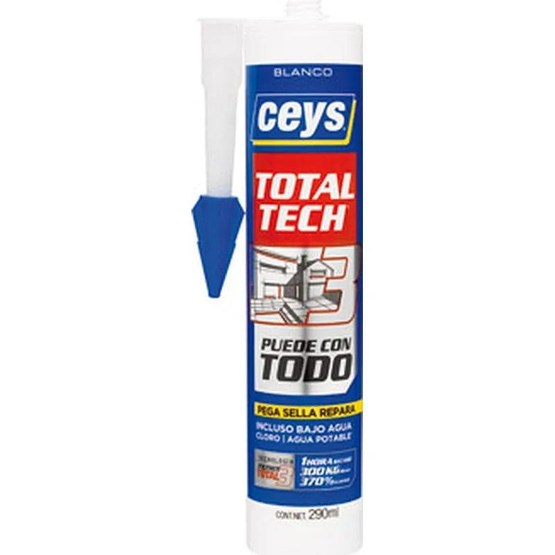 Compra ADHESIVO SELLADOR TOTAL TECH 290 ML BLANCO CEYS 507216 al mejor precio