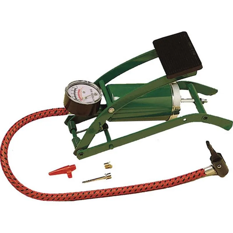 Compra BOMBA INFLAR PEDAL MANOMETRO INCLUYE BOQUILAS SALKI 4212833 al mejor precio