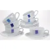 Compra TAZA CAFE PORCELANA JUEGO 6 UNIDADES COOR TEXTILE 8819219 al mejor precio