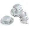 Compra TAZA CAFE CON PLATO PORCELANA JUEGO 6 UNIDADES DUET GREY IMPORT 8819421 al mejor precio