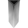 FLORERO TRIANGULAR CROMADO 10 X 26 CM AX2292