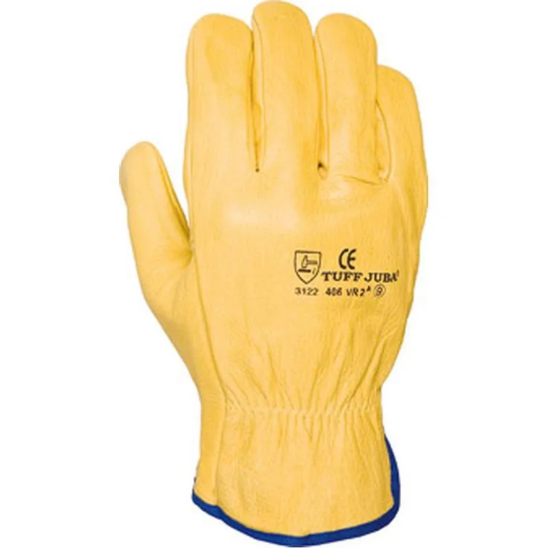 Compra GUANTE PIEL FLOR VACUNO DRIVER AMARILLO 2A TALLA 10 JUBA B406VR2/10 al mejor precio
