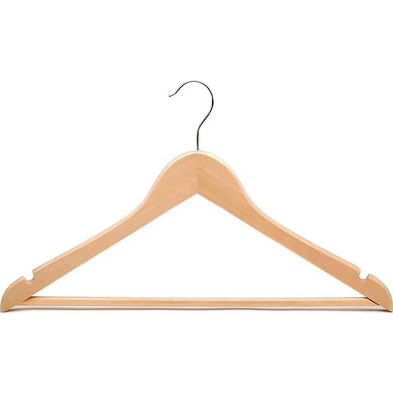 Compra PERCHA MADERA CON BARRA (6 UNIDADES) 44X23 CM MONDEX MON 9200/6 al mejor precio