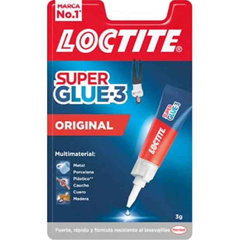 Compra ADHESIVO INSTANTANEO SUPER GLUE-3 ORIGINAL 3 GR LOCTITE 2640968 al mejor precio