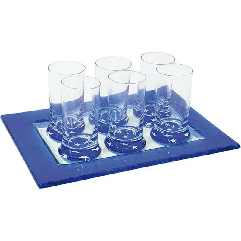 Compra VASO CHUPITO ESTRELLAS AZUL 6 UDS VIDAL GRAU 9268449 al mejor precio