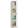 Compra ARMARIO MULTIUSO ESTANTES 1 PUERTA 180 X 37 X 37 CM BLANCO FOREX 007141O al mejor precio