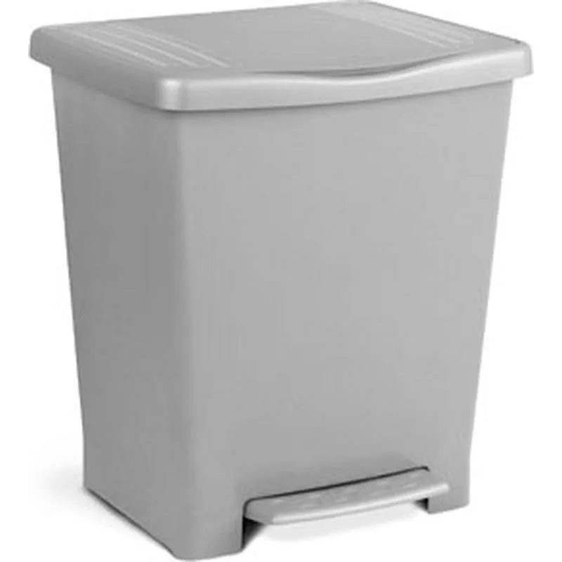 Compra CUBO CON PEDAL MILENIUM 23 L GRIS 33 X 28 X 39 CM TATAY 1101406 al mejor precio