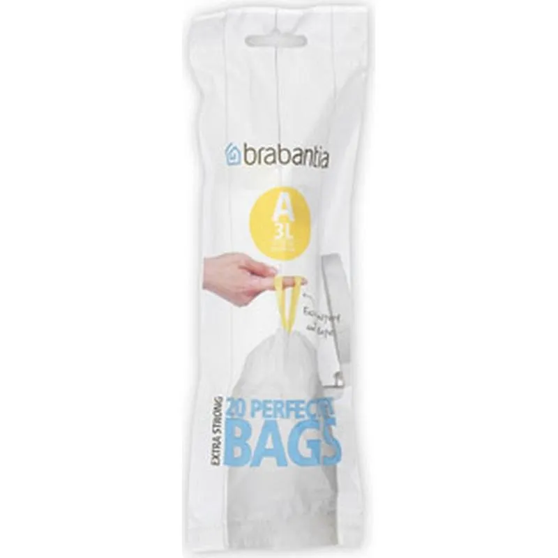 Compra BOLSA BASURA 3 L (20 UDS) CIERRA FACIL CODIGO A BRABANTIA 311727 al mejor precio