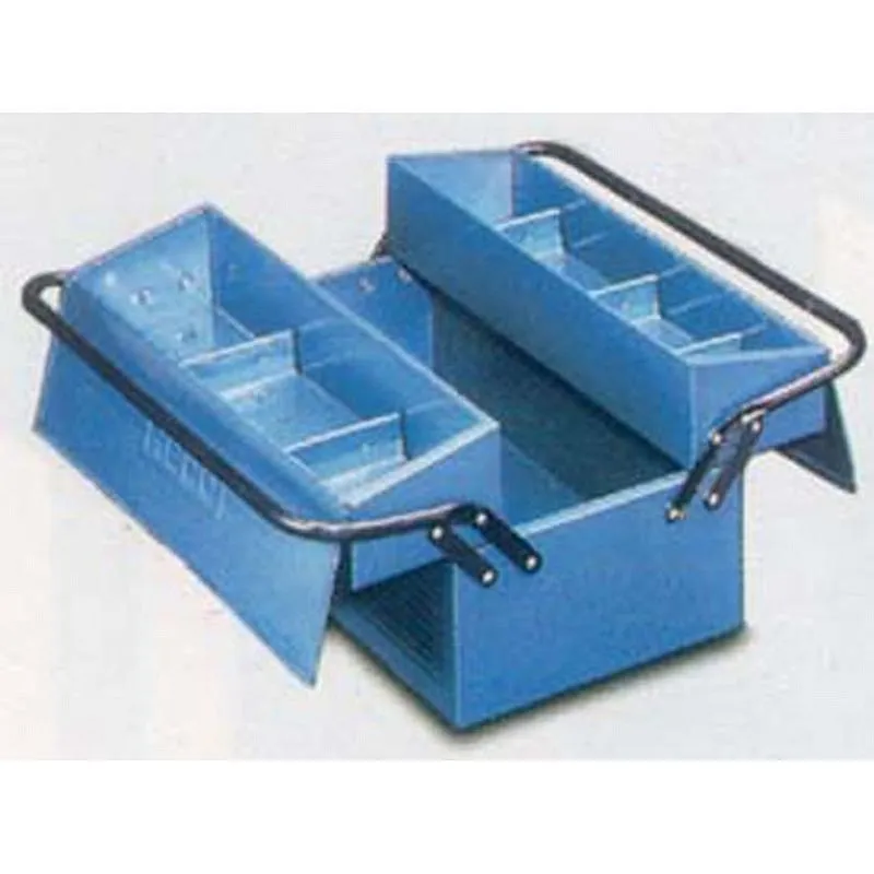Compra CAJA HERRAMIENTAS METAL AZUL 2 COMPARTIMIENTOS 485 X 245 X 230 MM HECO 102 7 al mejor precio