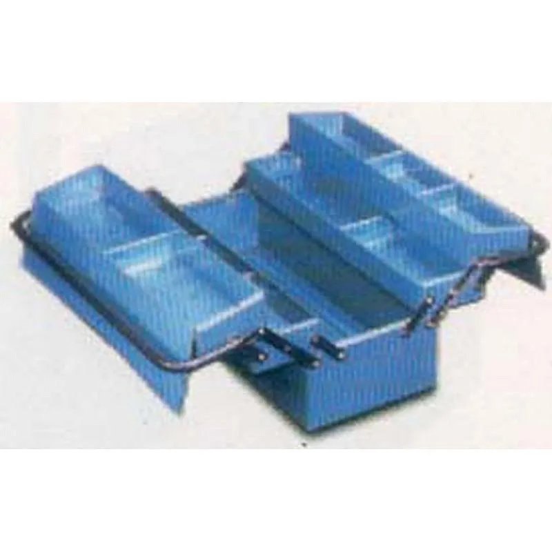 Compra CAJA HERRAMIENTAS METAL AZUL 4 COMPARTIMIENTOS 530 X 205 X 215 MM HECO 108 7 al mejor precio