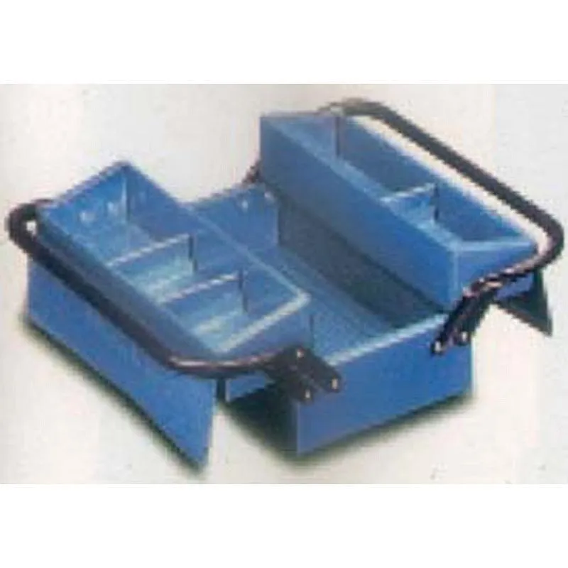 Compra CAJA HERRAMIENTAS METAL AZUL 2 COMPARTIMIENTOS 330 X 175 X 140 MM HECO 102 3 al mejor precio