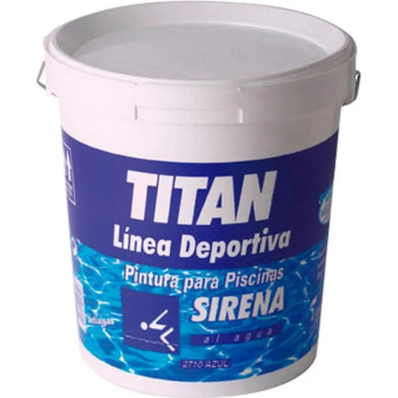 Compra PINTURA PISCINA SIRENA AL AGUA 2710 4 L AZUL TITAN 183271004/5808020 al mejor precio