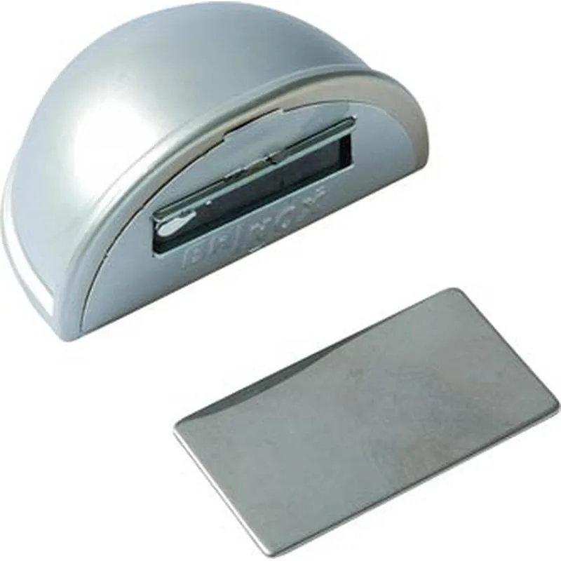 Compra TOPE PUERTA RETENEDOR ADHESIVO OVALADO CROMADO MATE BRINOX B78260F al mejor precio