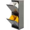 Compra CONTENEDOR BASURA ECOLOGICO METALICO 2 DEPARTAMENTOS GRIS GORO X530.05/MG al mejor precio