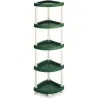 Compra ESTANTERIA ANGULAR PLASTICO 5 ESTANTES 144 X 37,5 X 37,5 CM 1001209 al mejor precio