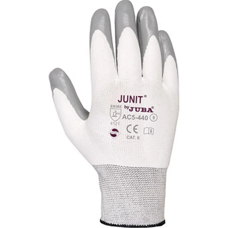 Compra GUANTE NILON RECUBIERTO NITRILO ESTANCO JUNIT TALLA 9 JUBA HAC5440WH/9 al mejor precio