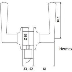 Compra MANILLA/POMO PASO HERMES 3H0570 CROMO MATE TESA 9614943 al mejor precio