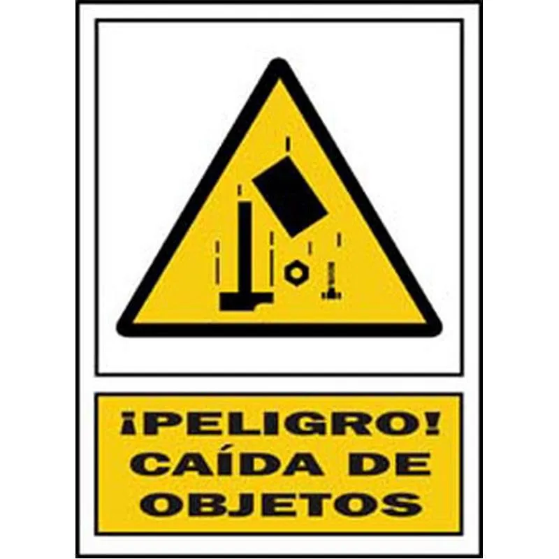 Compra SEÑAL ADVERTENCIA CASTELLANO 297X210 MM CAIDA DE OBJETOS 322 PLA-CAST al mejor precio
