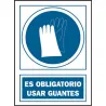 Compra SEÑAL OBLIGACION CASTELLANO 297X210 MM GUANTES 135 OBA-CAST al mejor precio