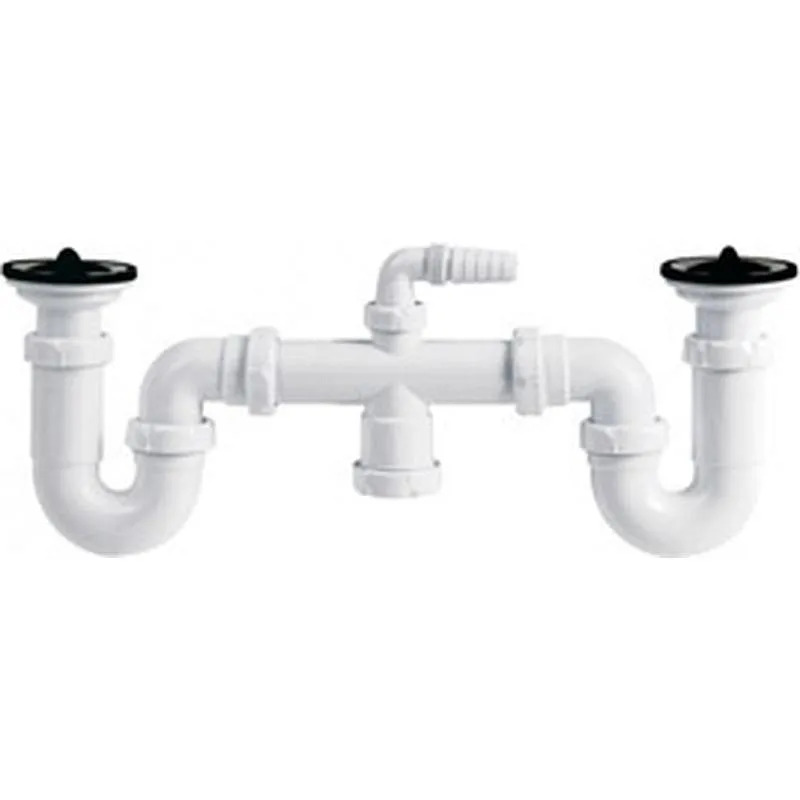 Compra SIFON CURVO DOBLE EXTENSIBLE ORIENTABLE VALVULA S-26 1 1/2 JIMTEN 007018 al mejor precio