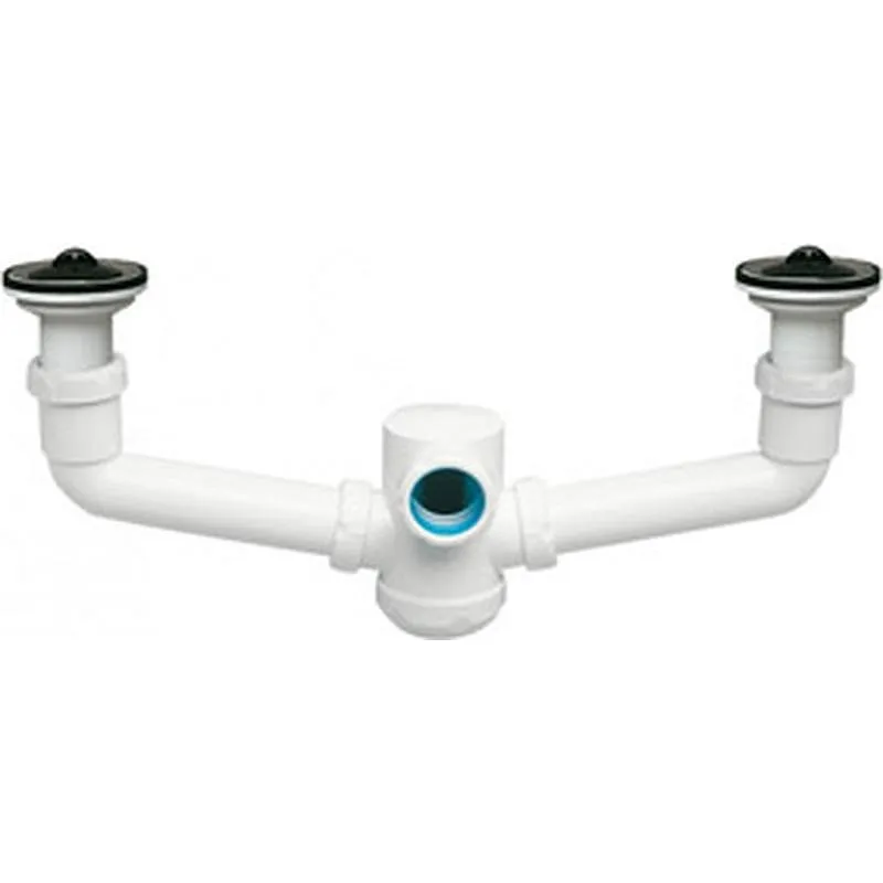 Compra SIFON DOBLE EXTENSIBLE HORIZONTAL VALVULA S-10 1 1/2 JIMTEN 005048 al mejor precio