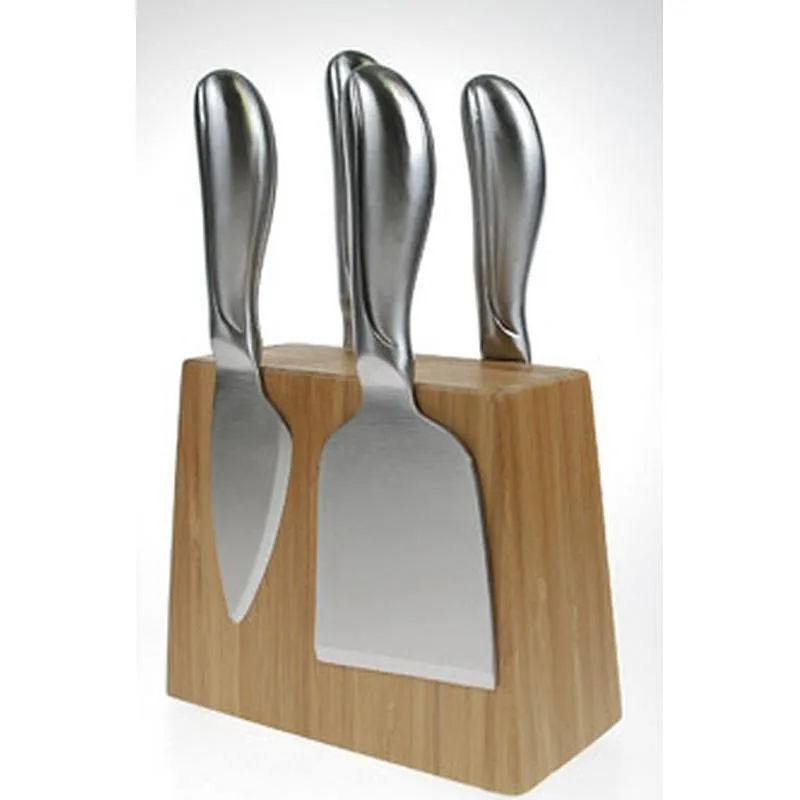 Compra CUCHILLOS QUESO 4 UNIDADES + TACO BAMBU 20631 al mejor precio