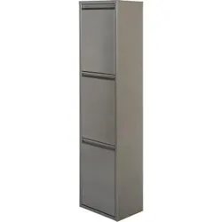 Compra CONTENEDOR BASURA ECOLOGICO METALICO 3 DEPARTAMENTOS GRIS GORO X530.06/MG al mejor precio