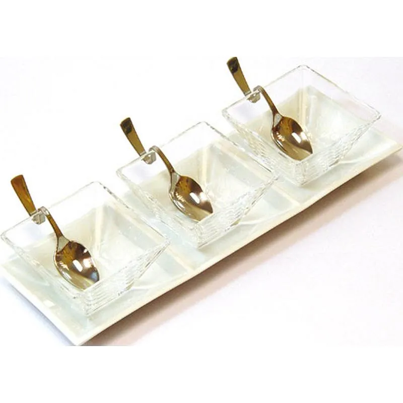 Compra SALSERA MINI 3 SALSERA + 3 CUCHARAS + BANDEJA 9620333 al mejor precio