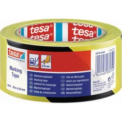 Compra CINTA ADHESIVA SEÑALIZACION TEMPORAL 50 MM X 33 M NEGRA/AMARILLA TESA TAPE 60760-00087-15 al mejor precio