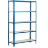 Compra ESTANTERIA METAL GALVANIZADO 5 ESTANTES METAL SIN TORNILLOS 180 X 90 X 30 CM AZUL/BLANCO 180KG/EST SIMONRACK 442100024189035 al mejor precio