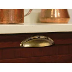 Compra TIRADOR MUEBLE ZAMAK CUERO CONCHA 92X95X20MM REI 7-2004.32 al mejor precio