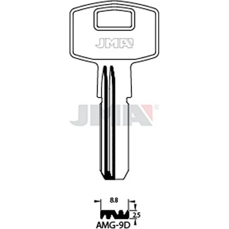 Compra LLAVE SEGURIDAD LATON AMG-9D JMA AMG-9D al mejor precio