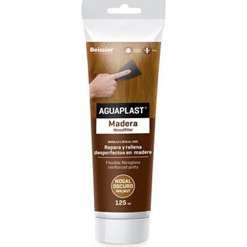 Compra MASILLA REPARACION MADERA AGUAPLAST 125 ML 2282 NOGAL OSCURO BEISSIER 70000-006 al mejor precio