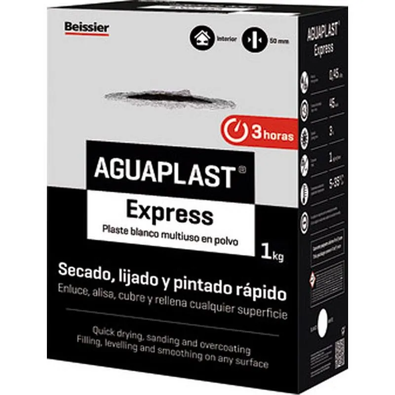 Compra PLASTE AGUAPLAST EXPRESS POLVO 1 KG BEISSIER 70032-003 al mejor precio