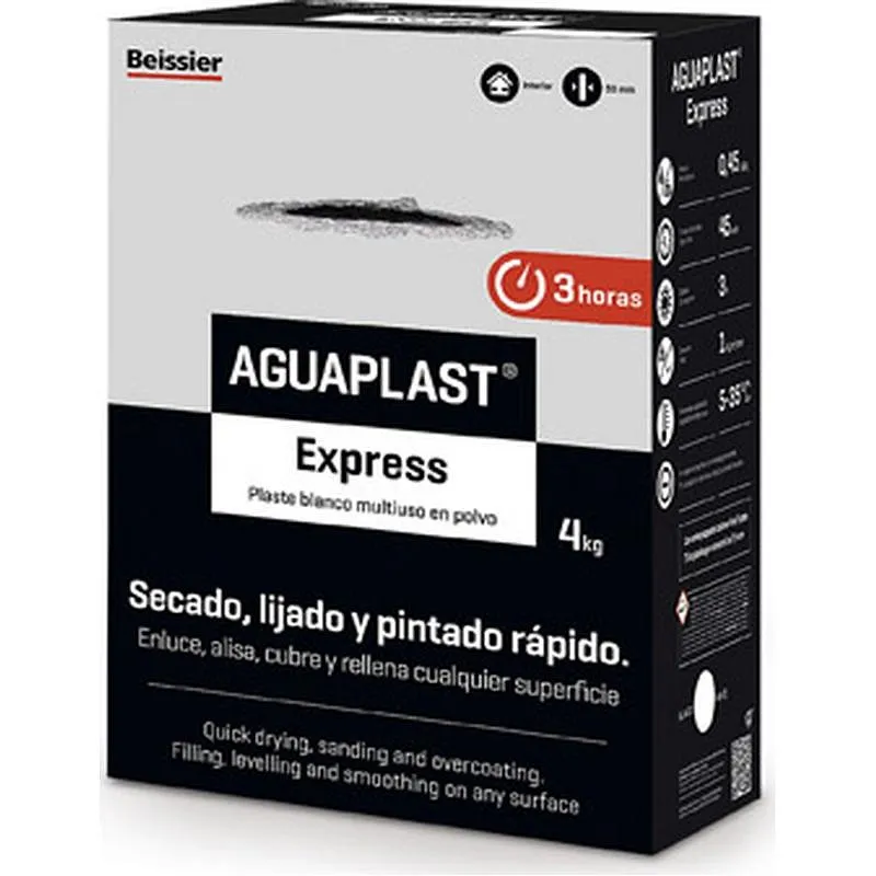 Compra PLASTE AGUAPLAST EXPRESS POLVO 4 KG BEISSIER 70032-001 al mejor precio