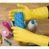 Compra GUANTE LATEX AMARILLO FLOCADO MENAJE TALLA 8 JUBA 62138/8 al mejor precio