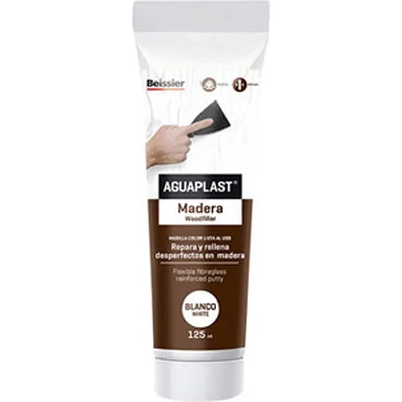 Compra MASILLA REPARACION MADERA AGUAPLAST 125 ML 2285 BLANCO BEISSIER 70000-008 al mejor precio