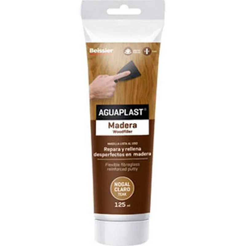 Compra MASILLA REPARACION MADERA AGUAPLAST 125 ML 2281 NOGAL CLARO BEISSIER 70000-005 al mejor precio