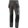 Compra PANTALON MULTIBOLSILLOS 265 GR TOP RANGE GRIS / NARANJA TALLA M JUBA 961/M al mejor precio