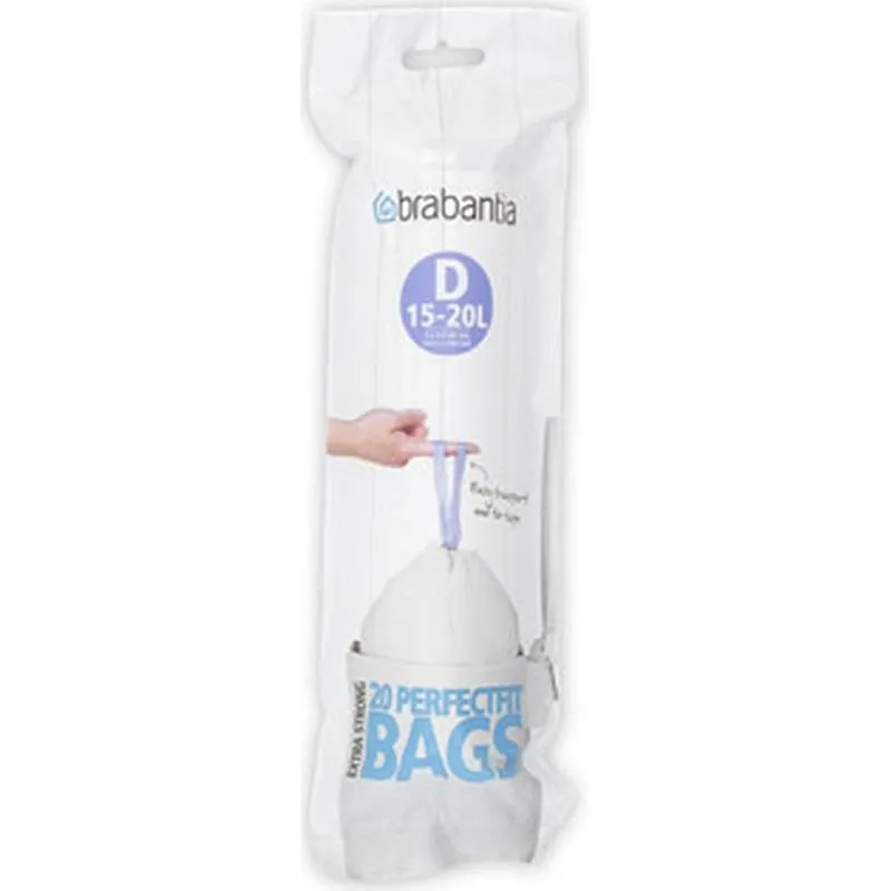 Compra BOLSA BASURA 15-20 L (20 UDS) CIERRA FACIL CODIGO D BRABANTIA 246760 al mejor precio