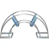 COLGADOR MANGUERA PARED 25 M INDALO 40 X 14 CM EPOXI PLATA MAIOL CA2010