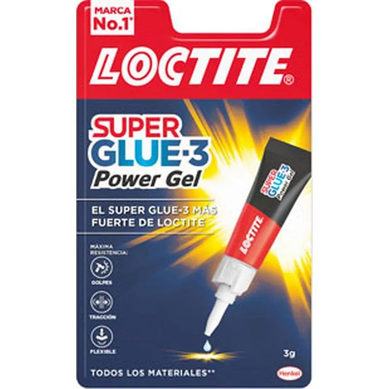 Compra ADHESIVO INSTANTANEO SUPER GLUE-3 POWER GEL 3 GR LOCTITE 2950707 al mejor precio